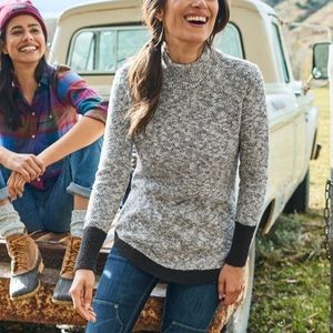 NWT L.L. Bean signature Cotton/Linen Ragg Sweater